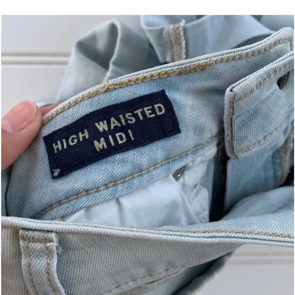 Aeropostale Blue Distressed Jean Shorts - Picture 5 of 9